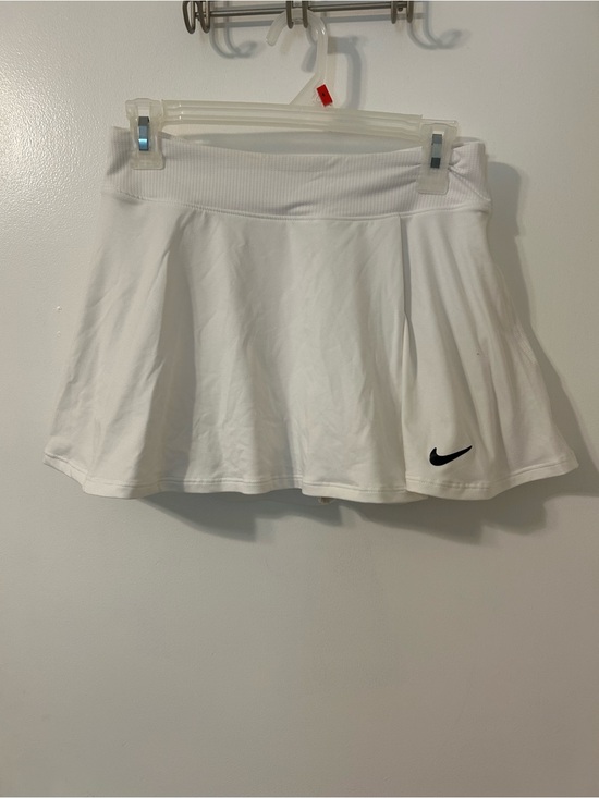 Nike Dresses & Skirts - Nike White Skater Tennis Skirt with Black Swoosh